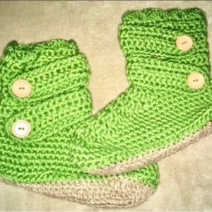 HANDMADE Crochet slipper boot